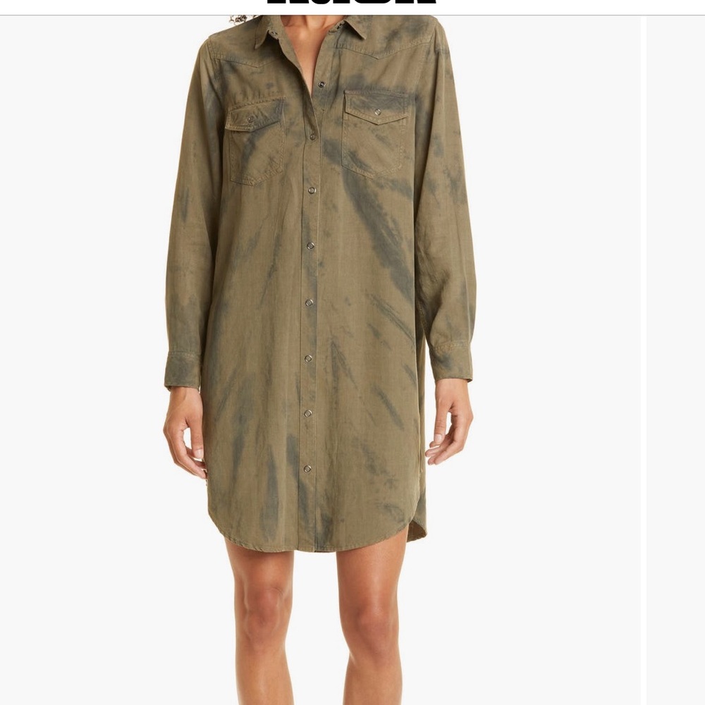 Rails Sandra Long Sleeve Tie Dye Shirt Dress NWT